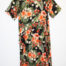 Kleid, lang, mit zwei Taschen, Blumen